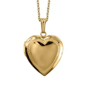 10kt Yellow Gold Heart Locket