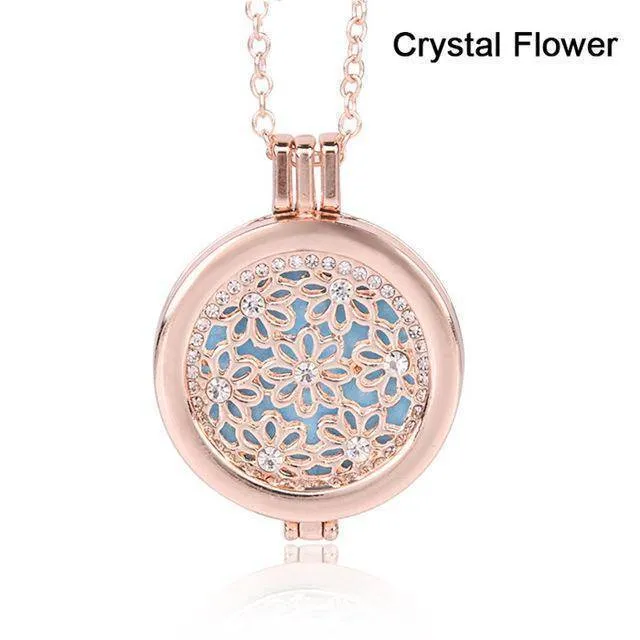 12 Styles, Aromatherapy Diffuser Pendant Necklace