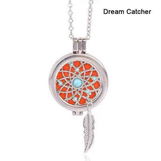 12 Styles, Aromatherapy Diffuser Pendant Necklace