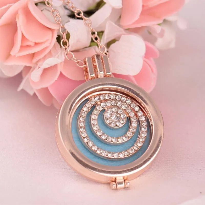 12 Styles, Aromatherapy Diffuser Pendant Necklace