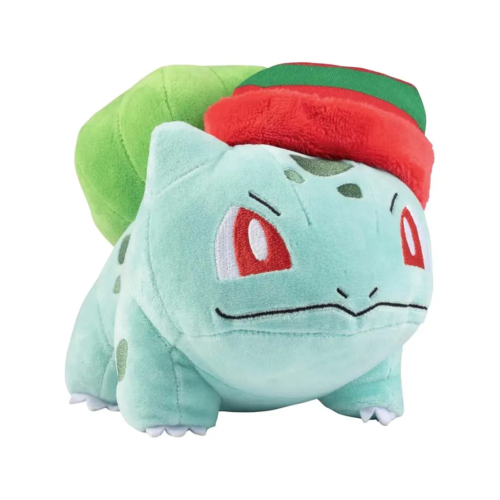 16cm Festive Bulbasaur Pokémon Plushie Soft Toy