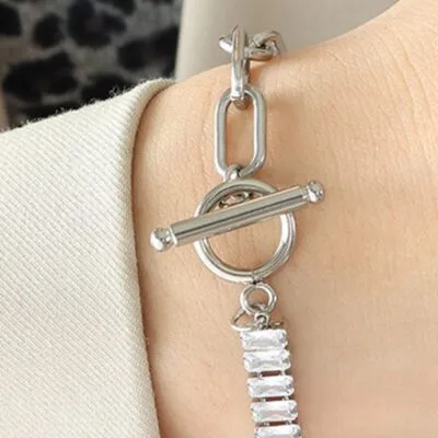 18K Gold Plated Toggle Bracelet