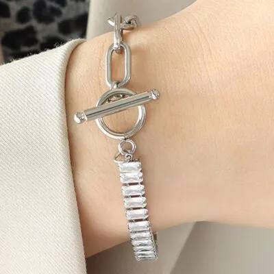 18K Gold Plated Toggle Bracelet