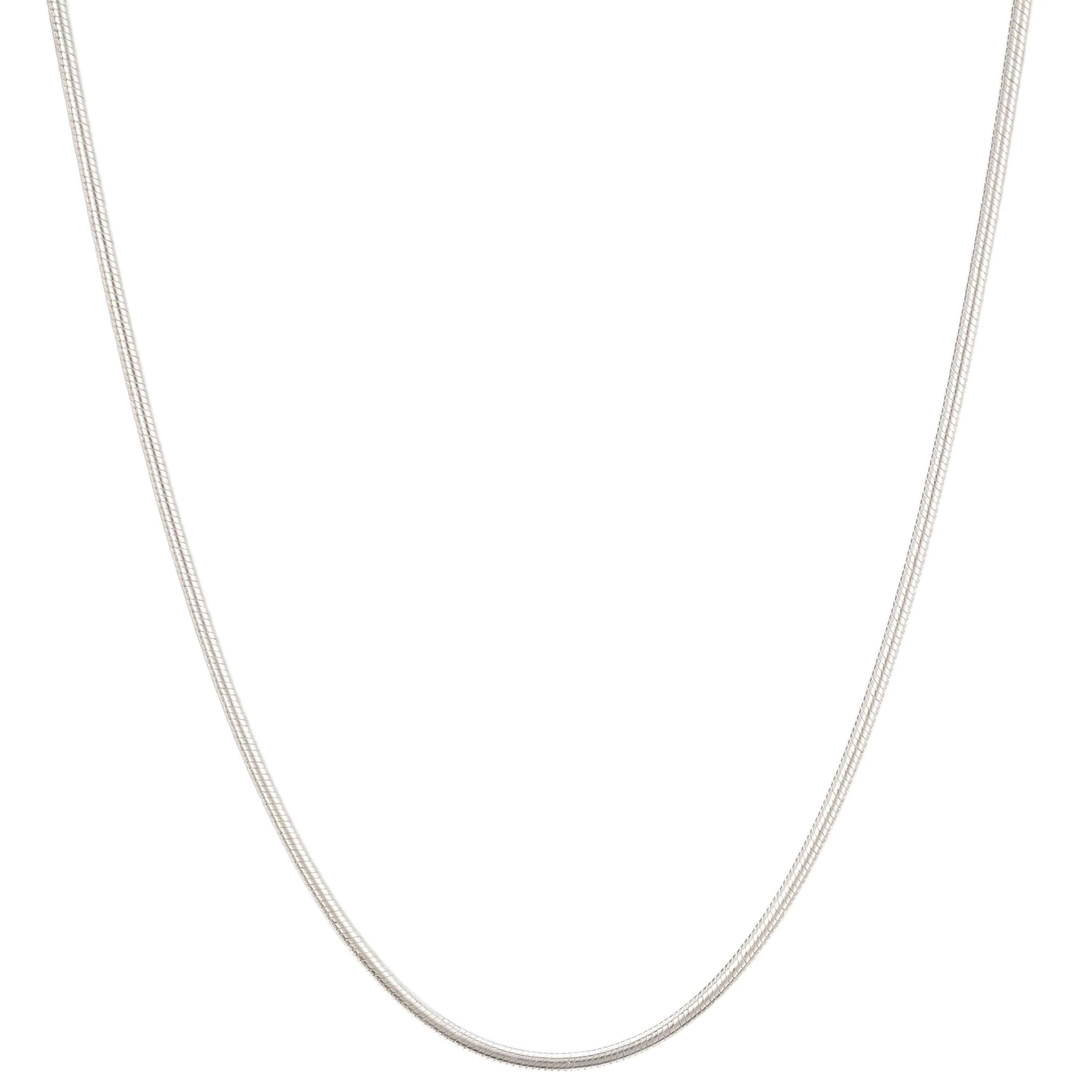 18" Italian Sterling Silver Snake Chain Necklace 1.5mm