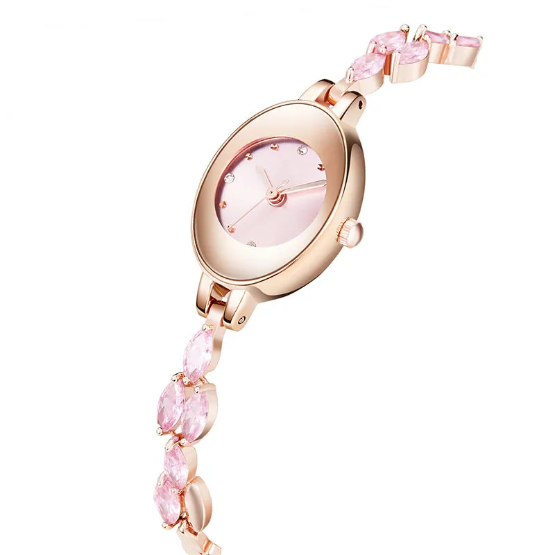 ✨2025 New Design🎀⌚Women's Colored Zircon Bracelet Watch