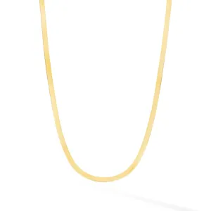 2mm Herringbone Chain Necklace