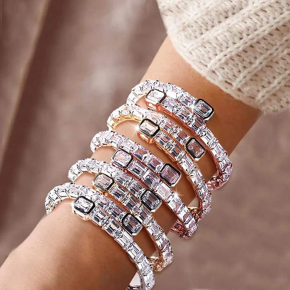 7mm Clustered T-zircon Bracelet