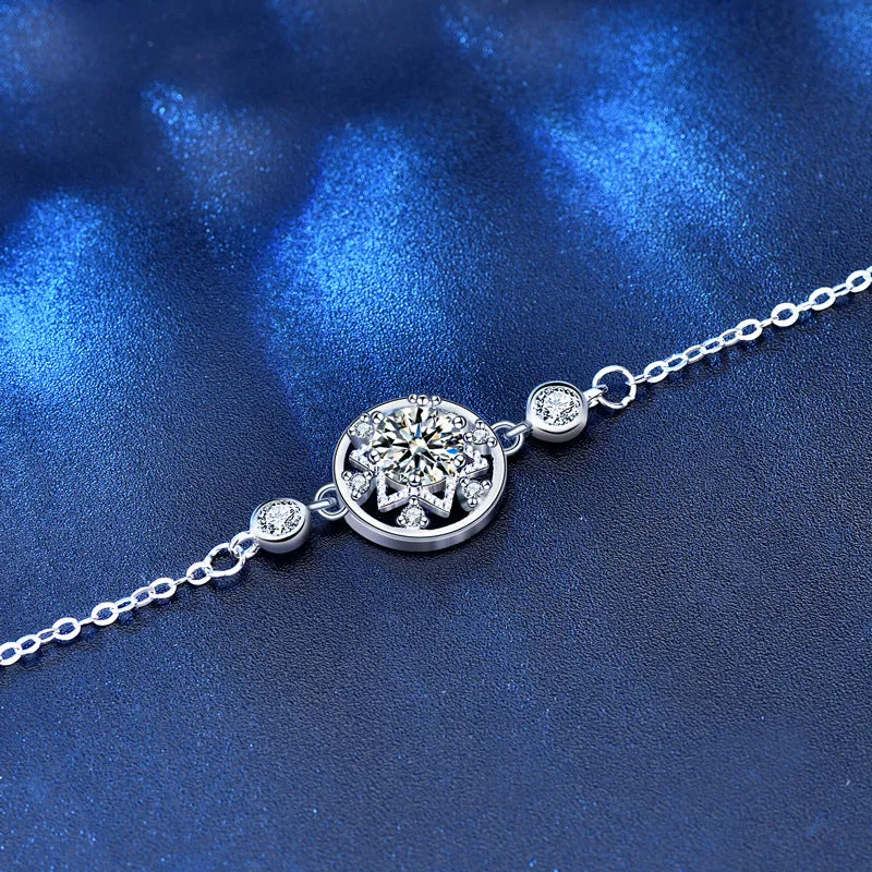 925 Sterling Silver Moissanite Bracelet