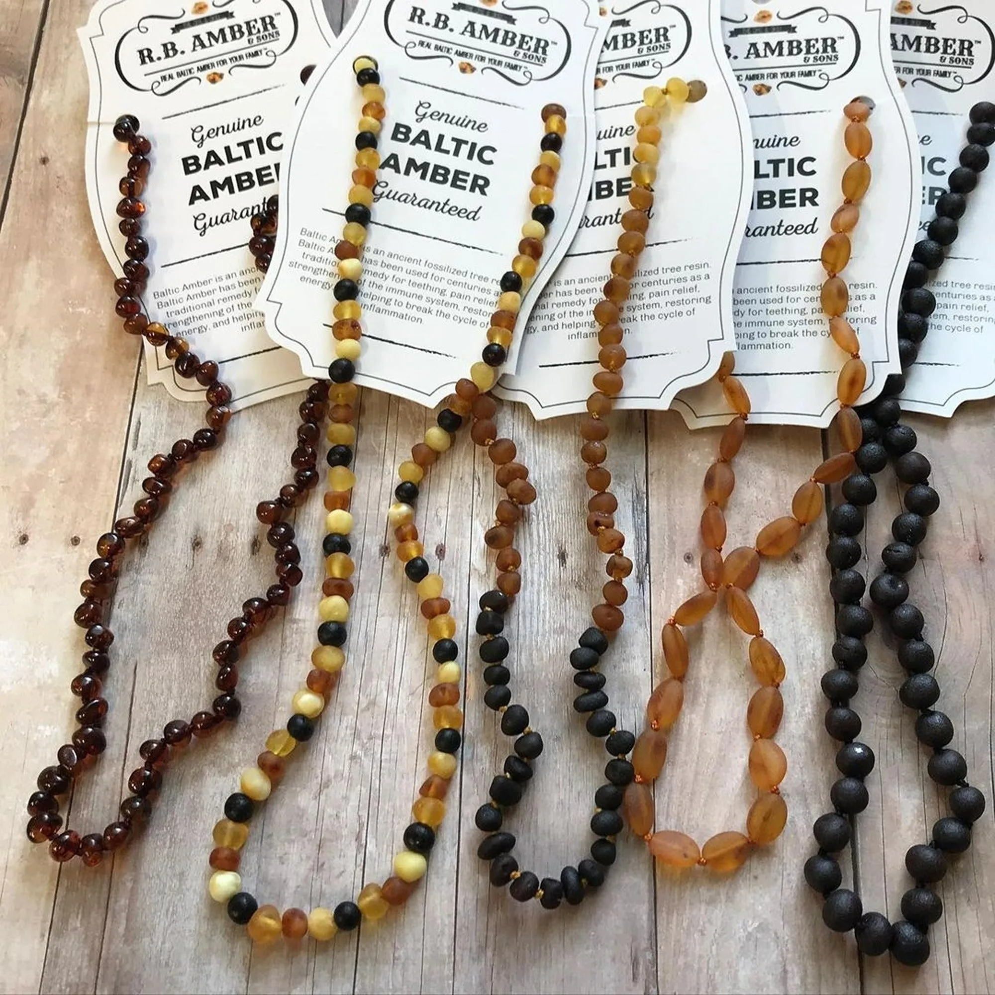 Adults | Raw Cherry Baltic Amber Necklace