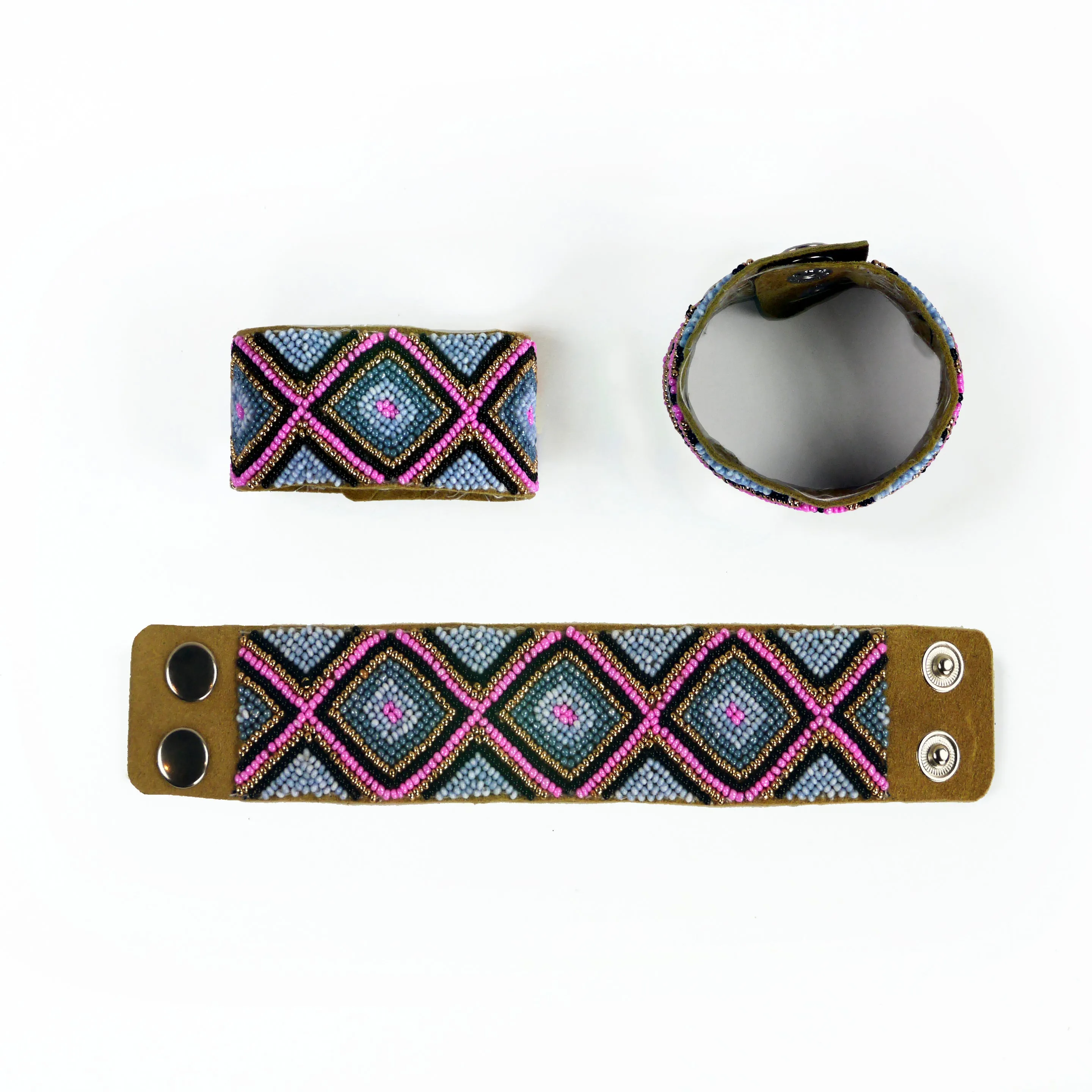 Alsek - Leather Beaded Bracelet