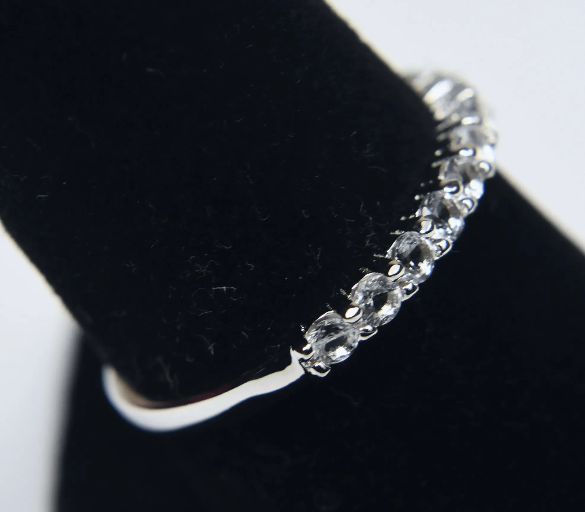 Amethyst Sterling Silver Nesting Rings - Size 8