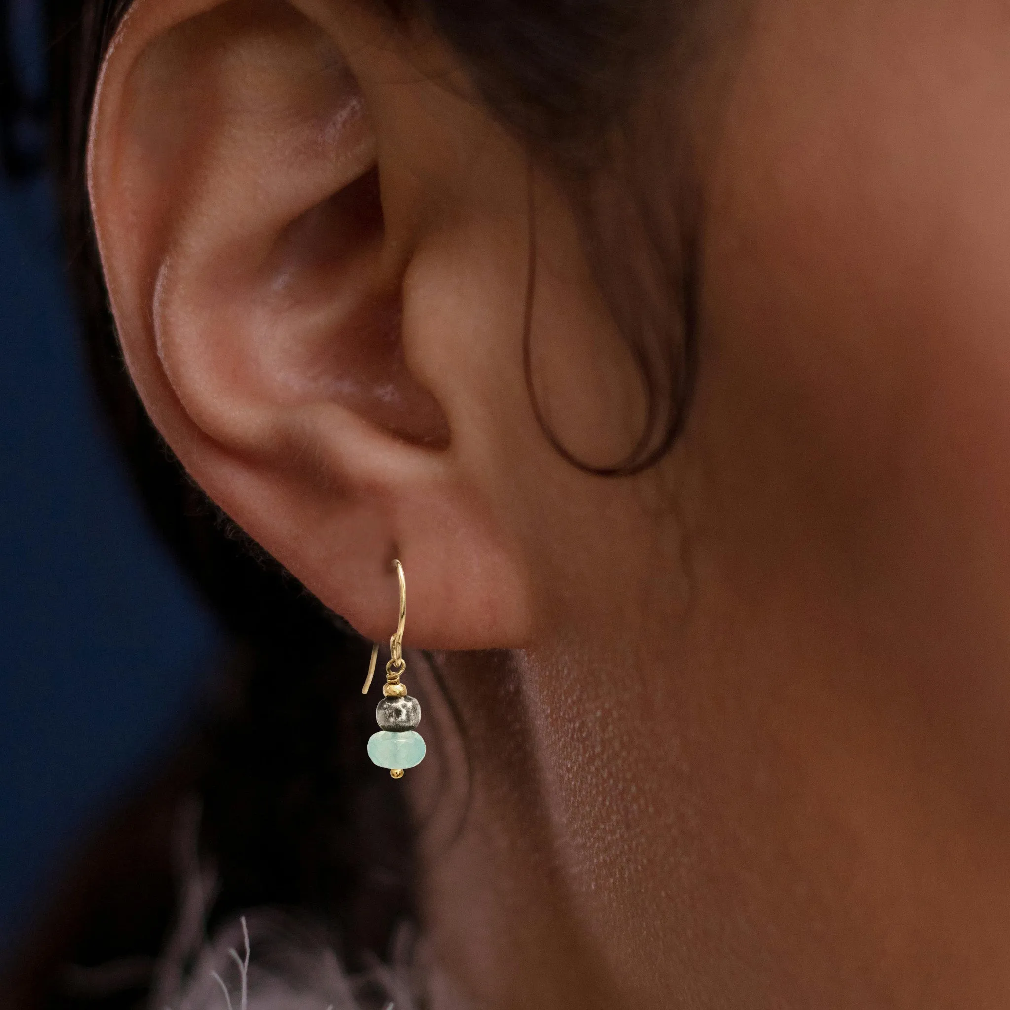 Aqua Drop Earring