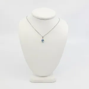 Aquamarine and Diamond Pendant