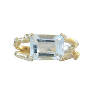 Aquamarine Floating Ring