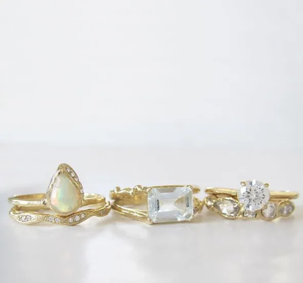 Aquamarine Floating Ring