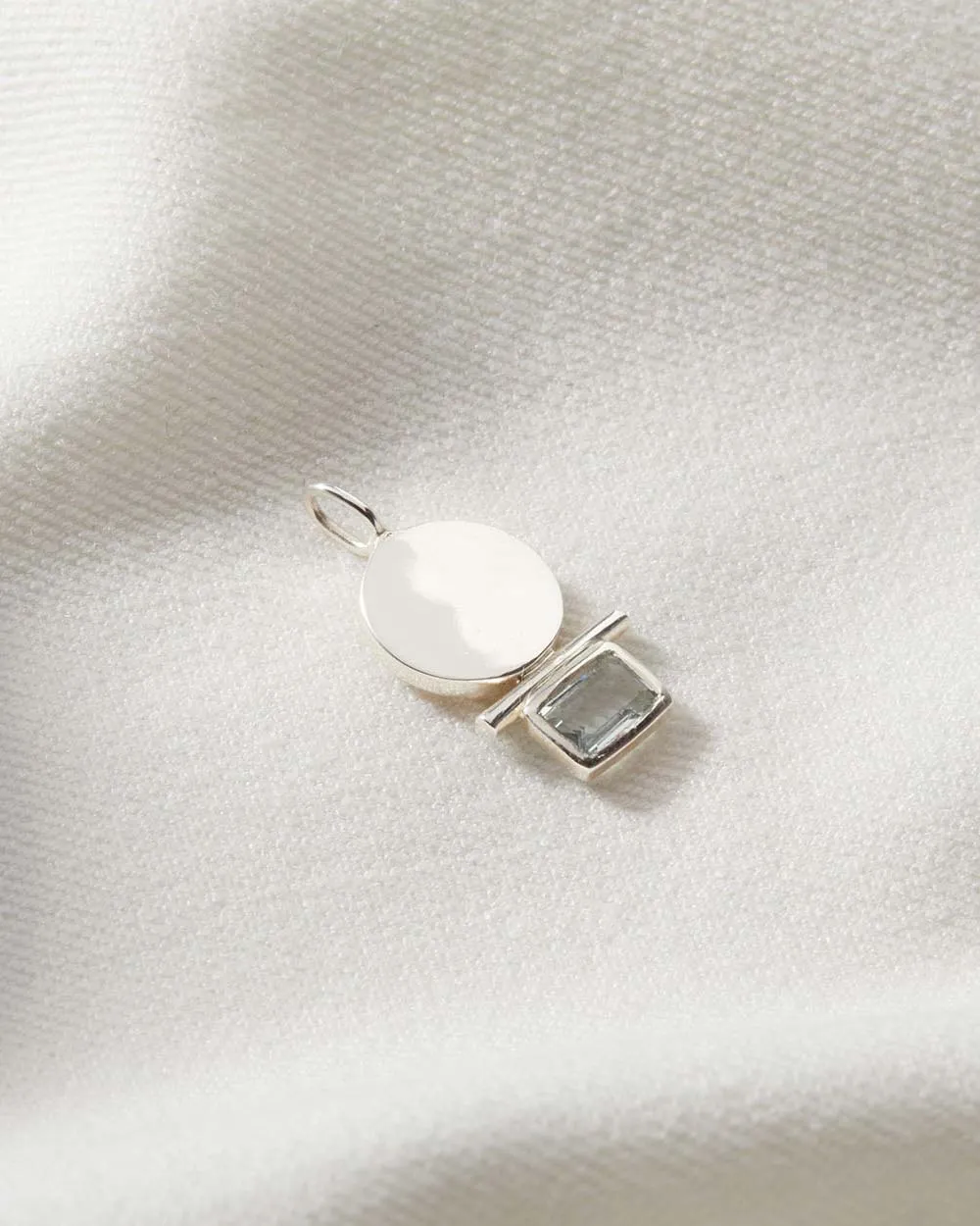 Aquamarine March Birthstone Charm