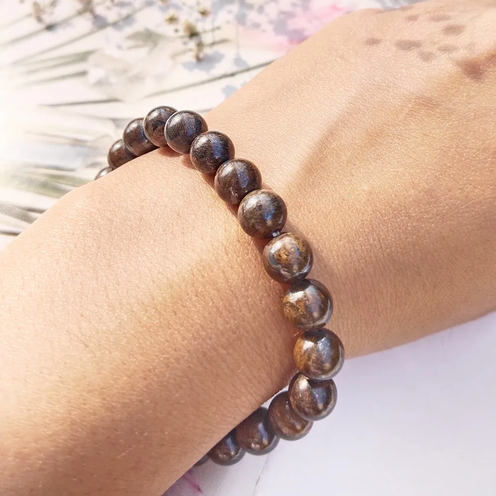 Bronzite Beaded Bracelet