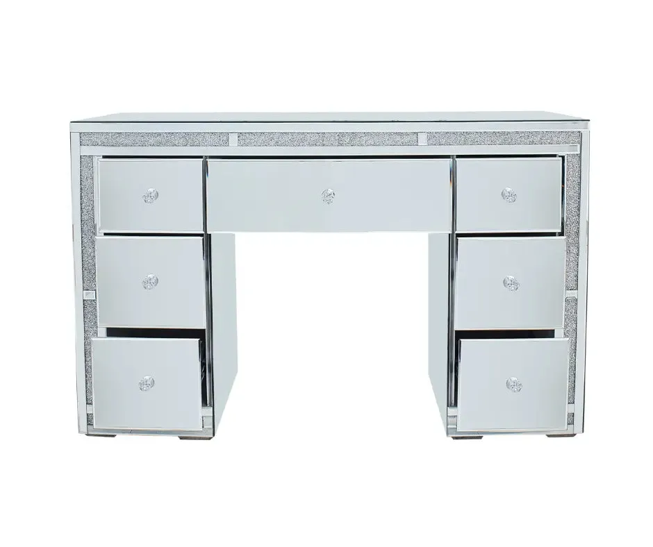 Camila Hollywood Makeup Vanity Table - Silver