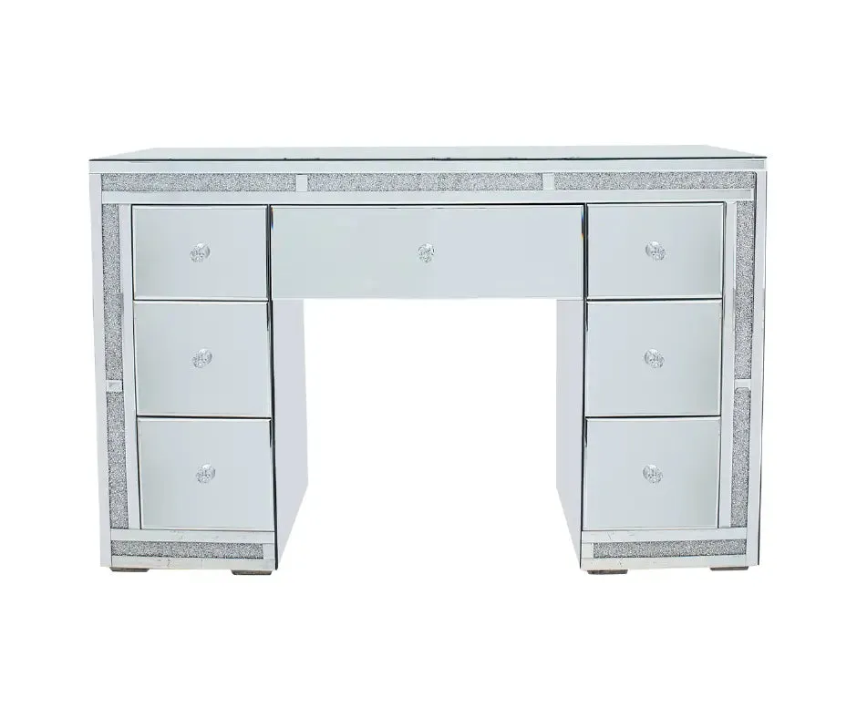 Camila Hollywood Makeup Vanity Table - Silver