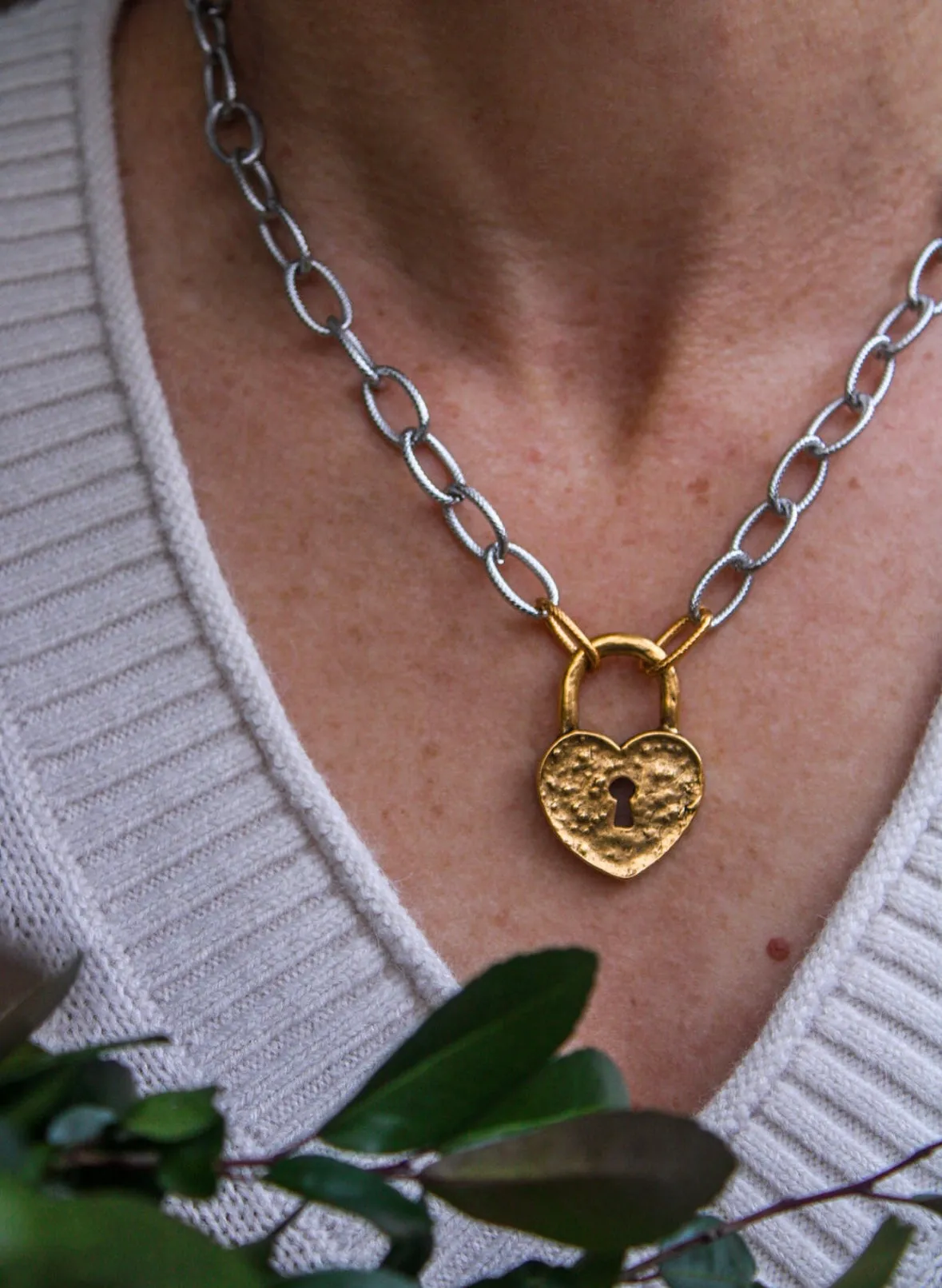 Charlotte Mixed Metal Heart Locket
