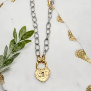 Charlotte Mixed Metal Heart Locket