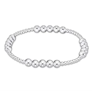 Classic Blissful Pattern 2.5mm Bead Bracelet - 5mm Sterling