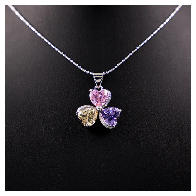 Clover Zircon Diamond Jewellery Set Women