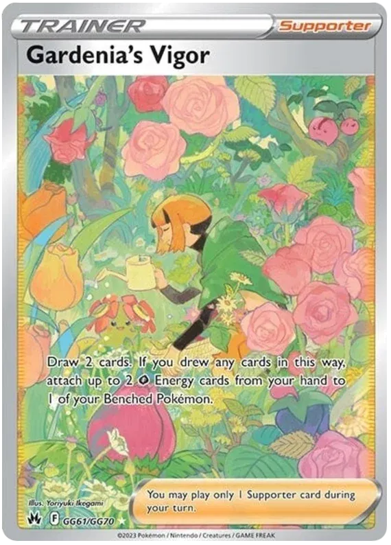 [Collector Troves] Pokemon Sword & Shield Crown Zenith Gardenia's Vigor Card