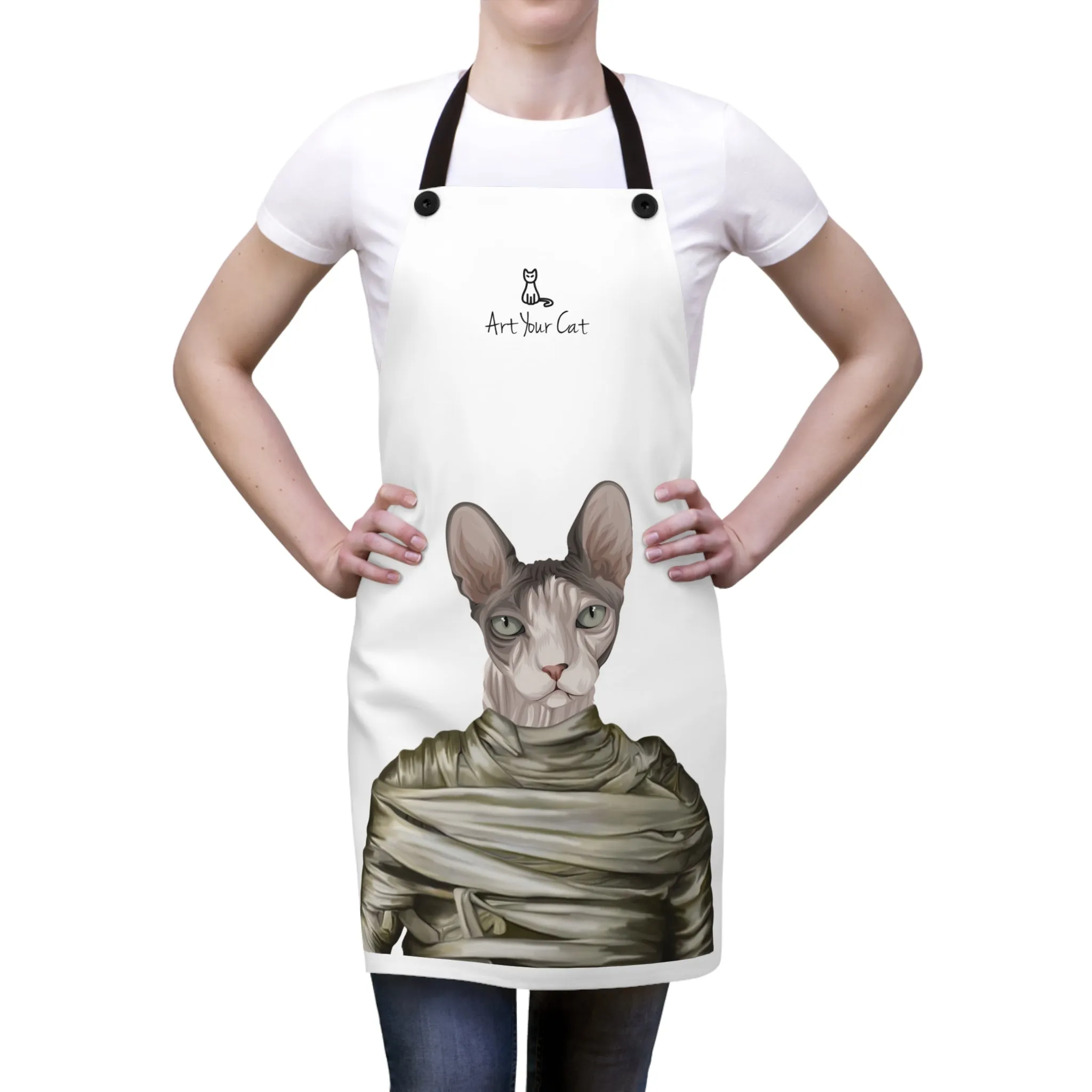 Custom Cat Apron - The Mummy