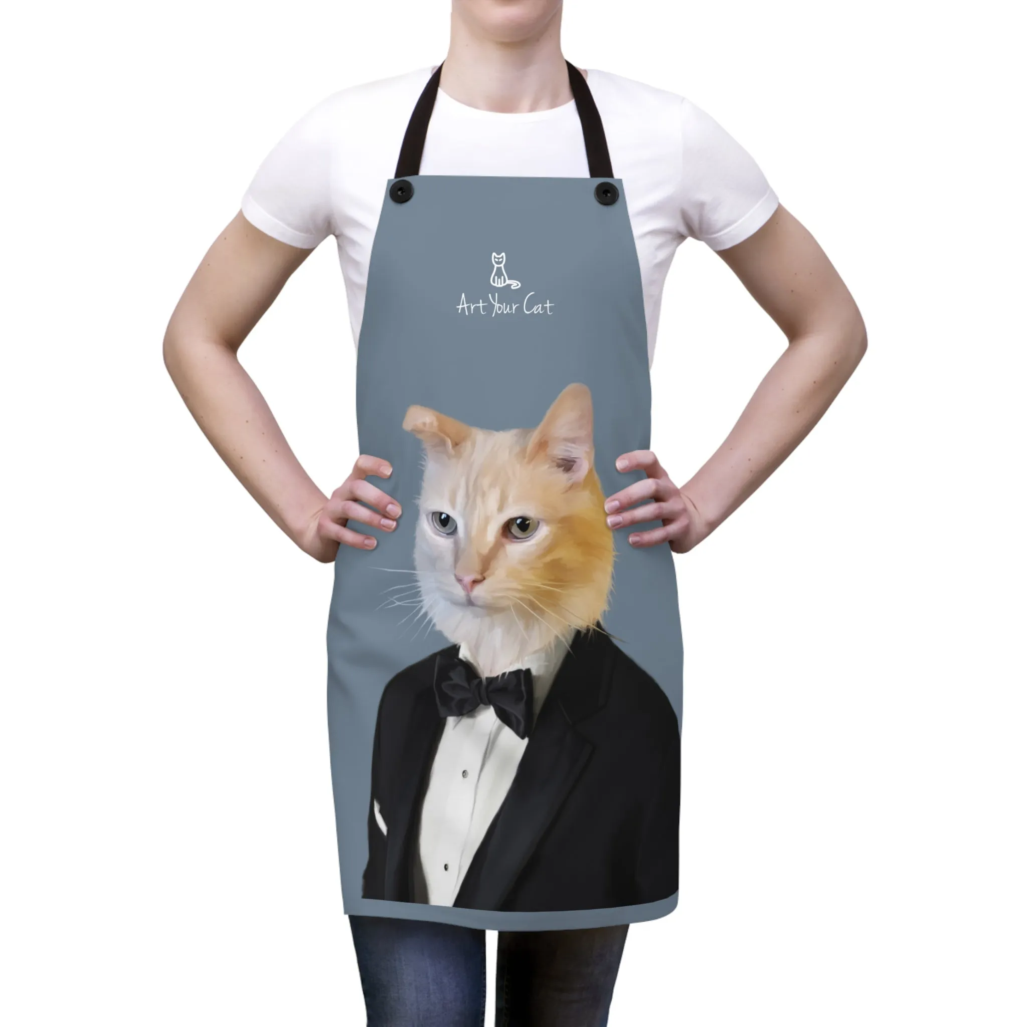 Custom Cat Apron - The Tuxedo