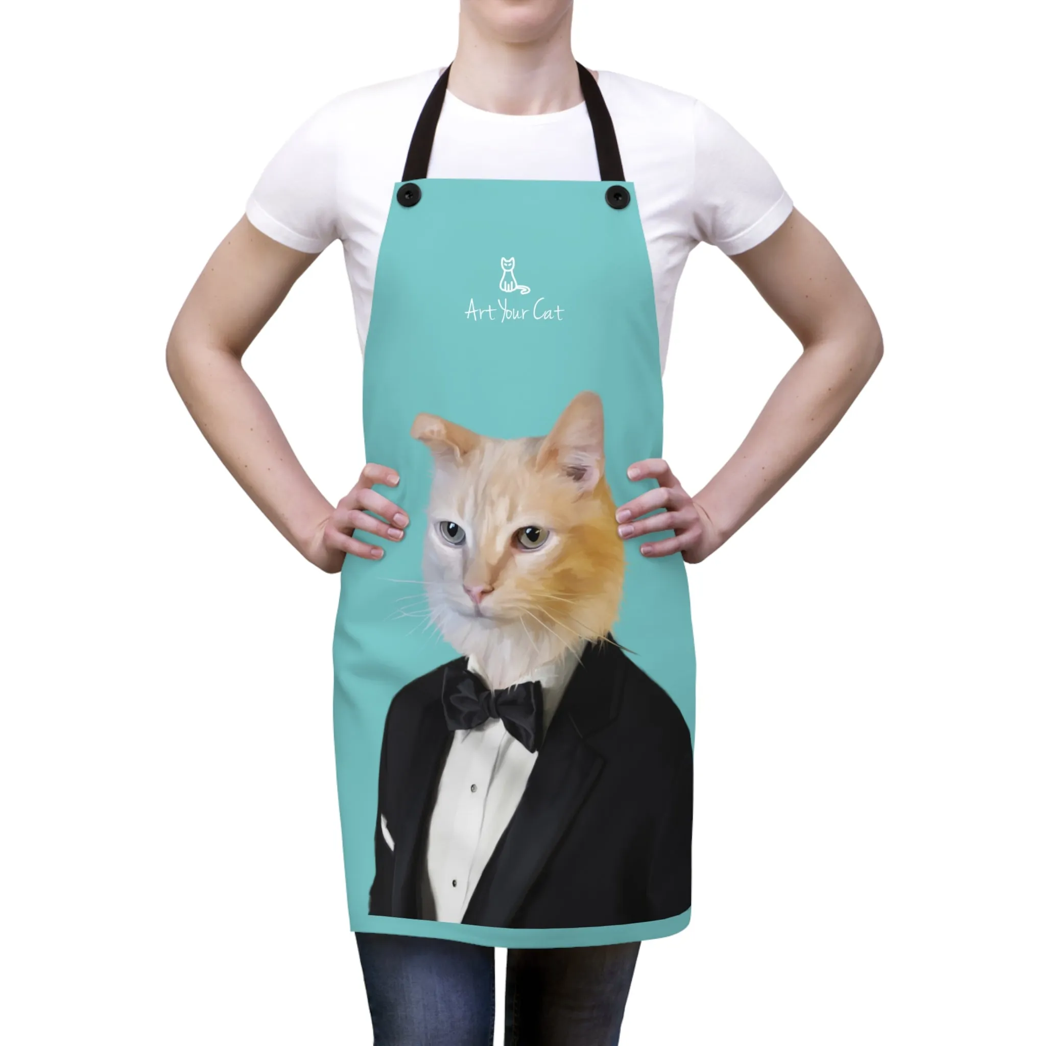 Custom Cat Apron - The Tuxedo