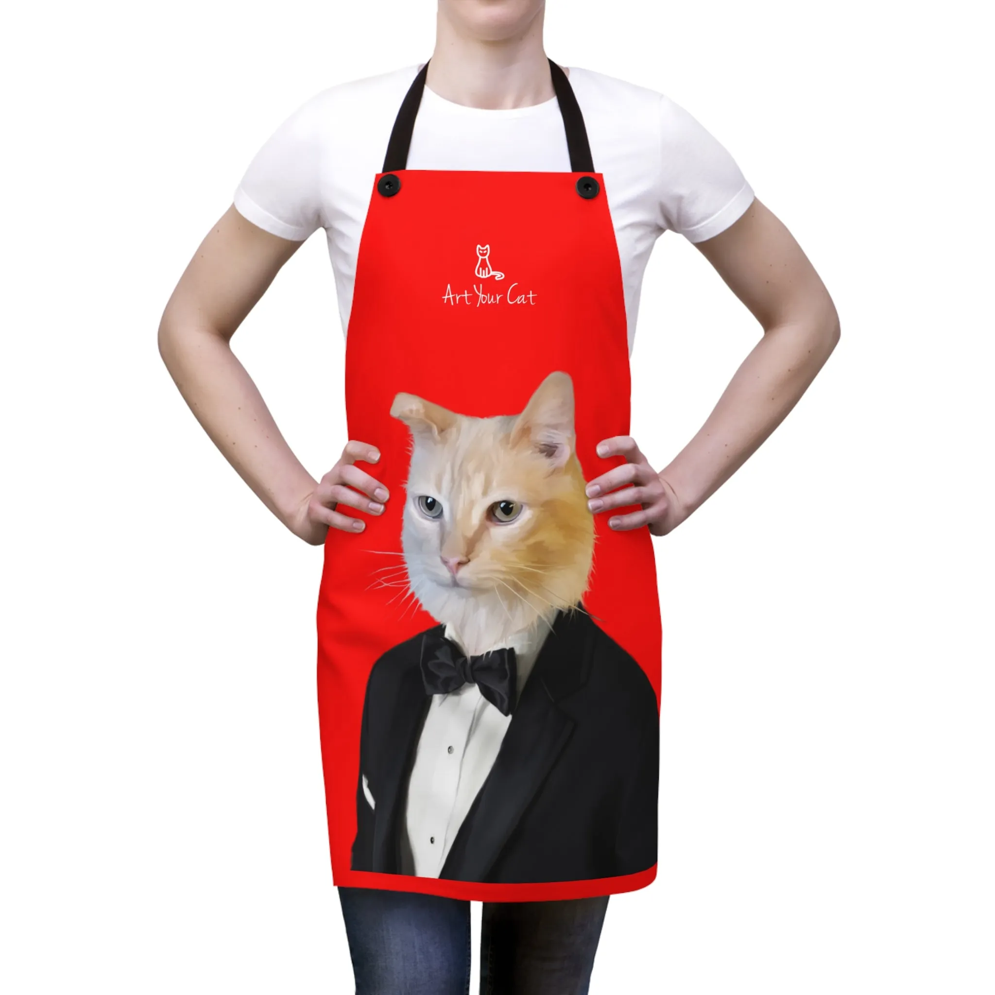 Custom Cat Apron - The Tuxedo