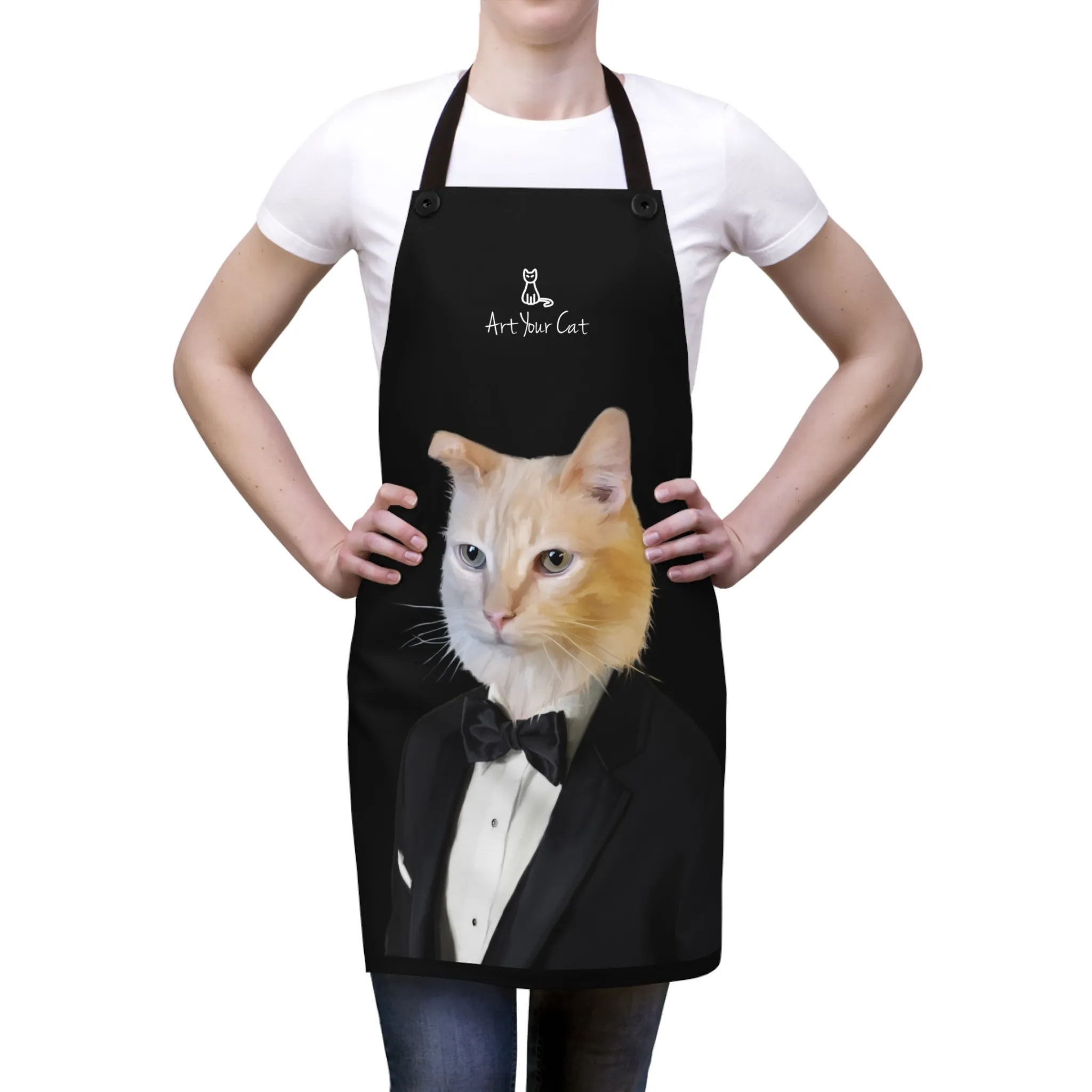 Custom Cat Apron - The Tuxedo