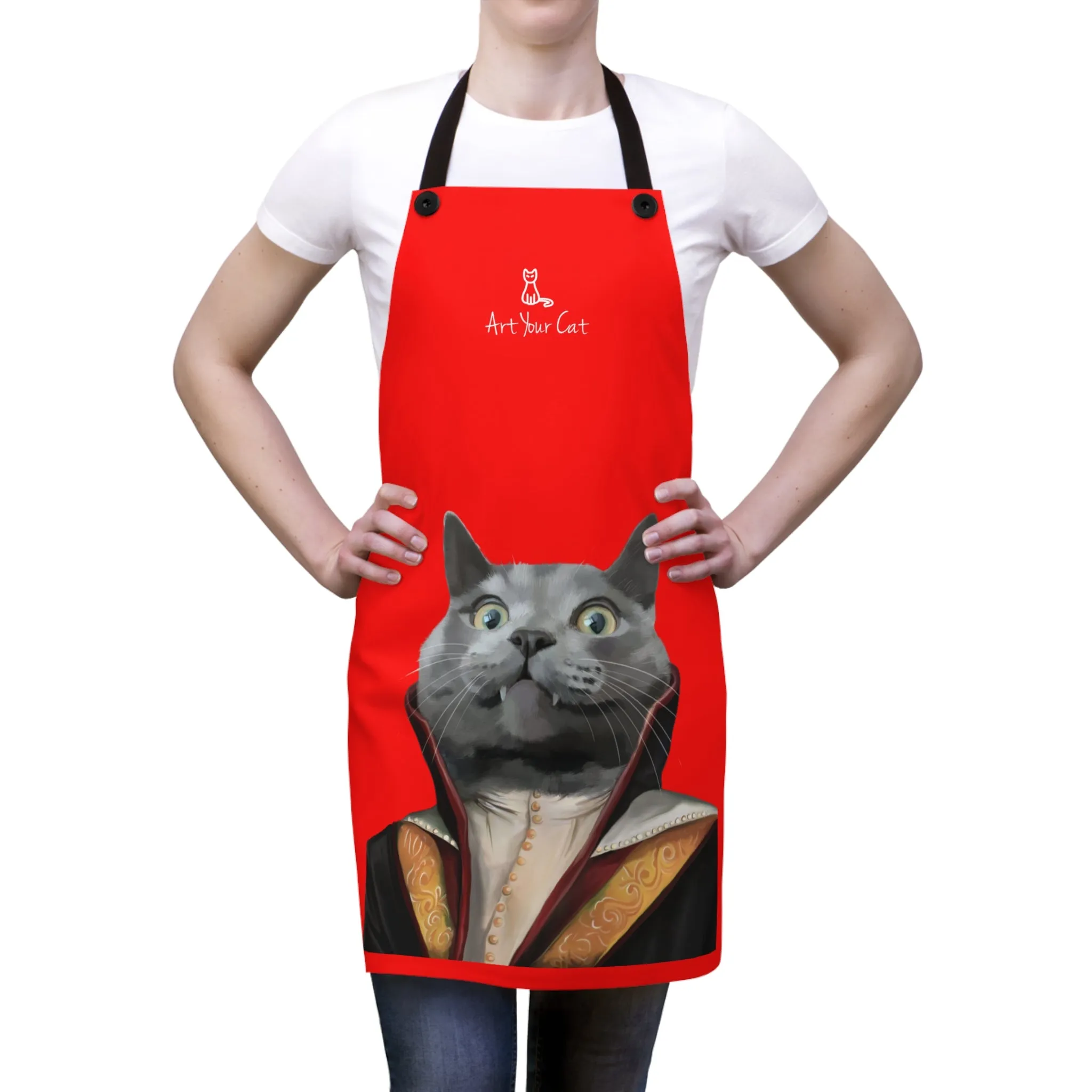 Custom Cat Apron - The Vampire