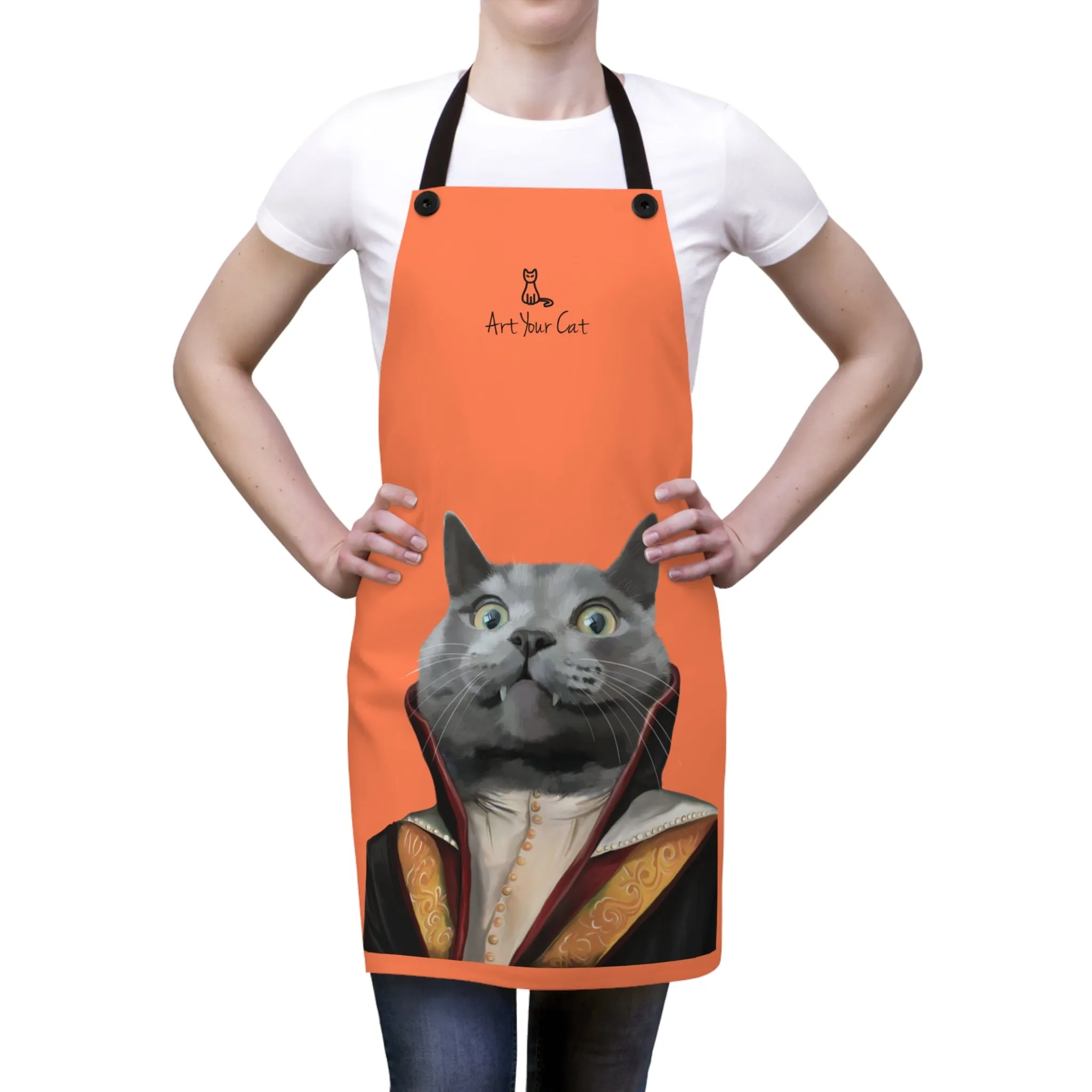 Custom Cat Apron - The Vampire