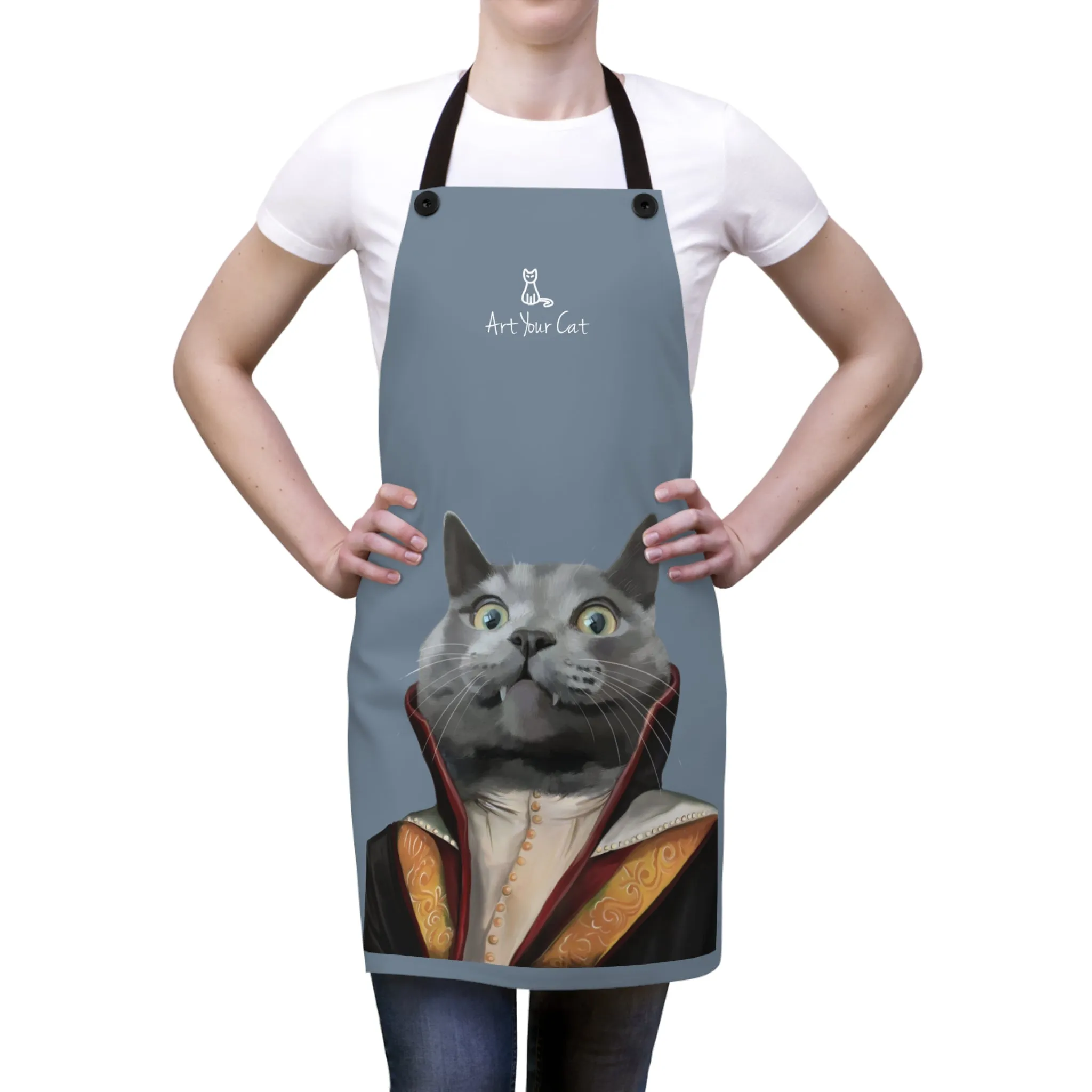 Custom Cat Apron - The Vampire