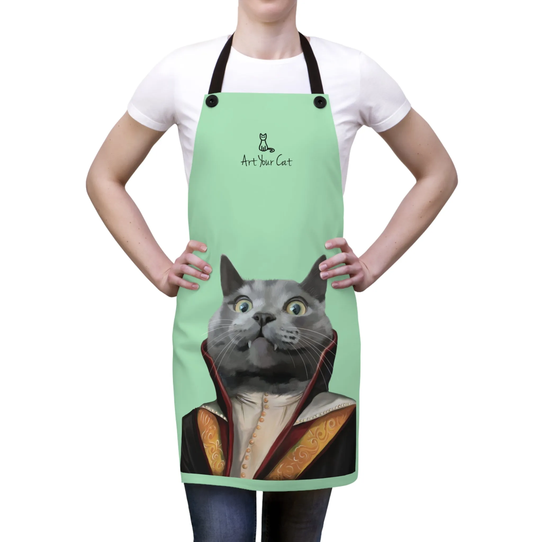 Custom Cat Apron - The Vampire