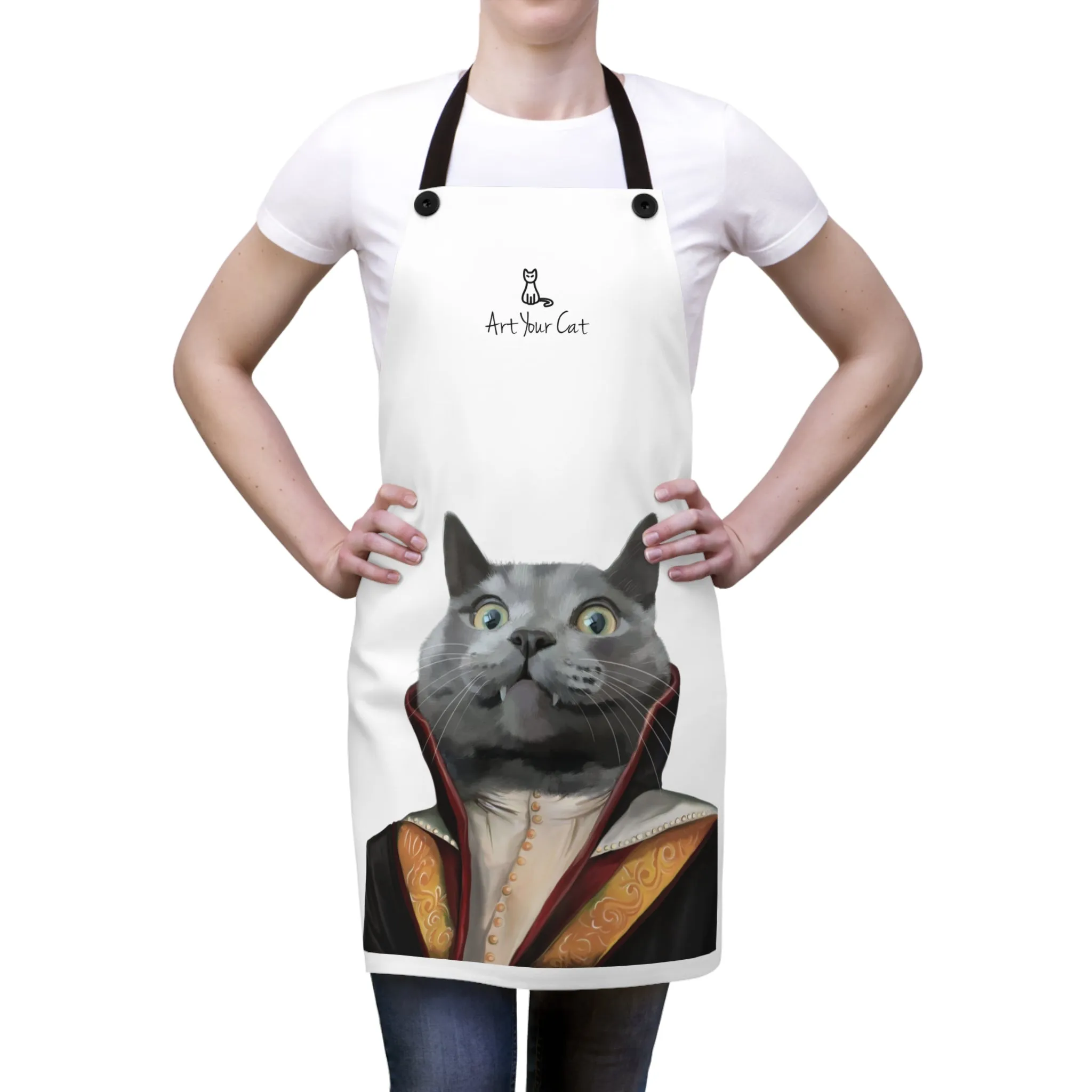 Custom Cat Apron - The Vampire