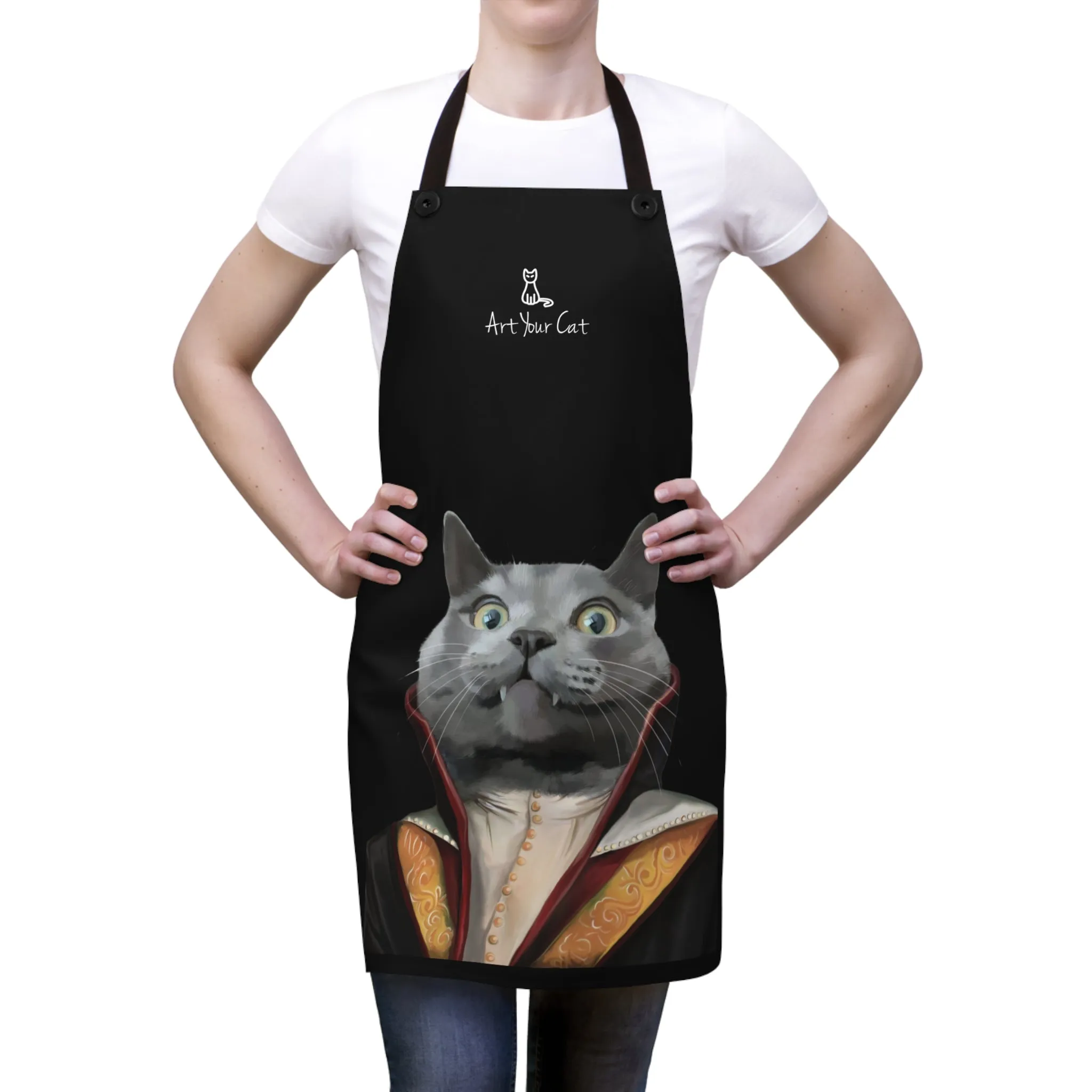 Custom Cat Apron - The Vampire
