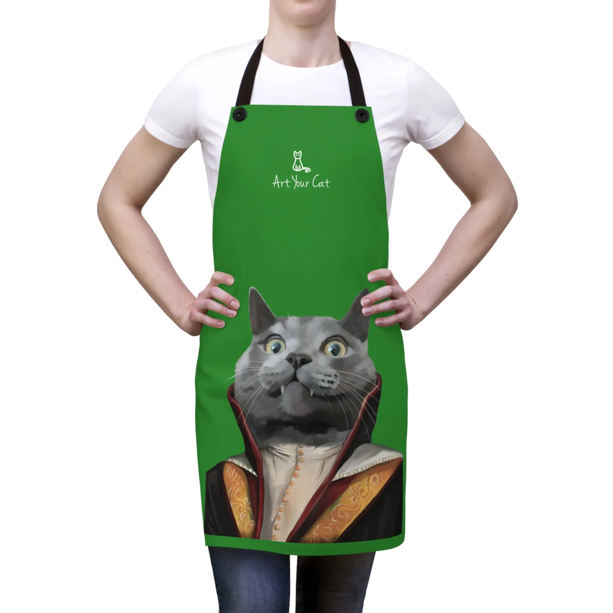Custom Cat Apron - The Vampire