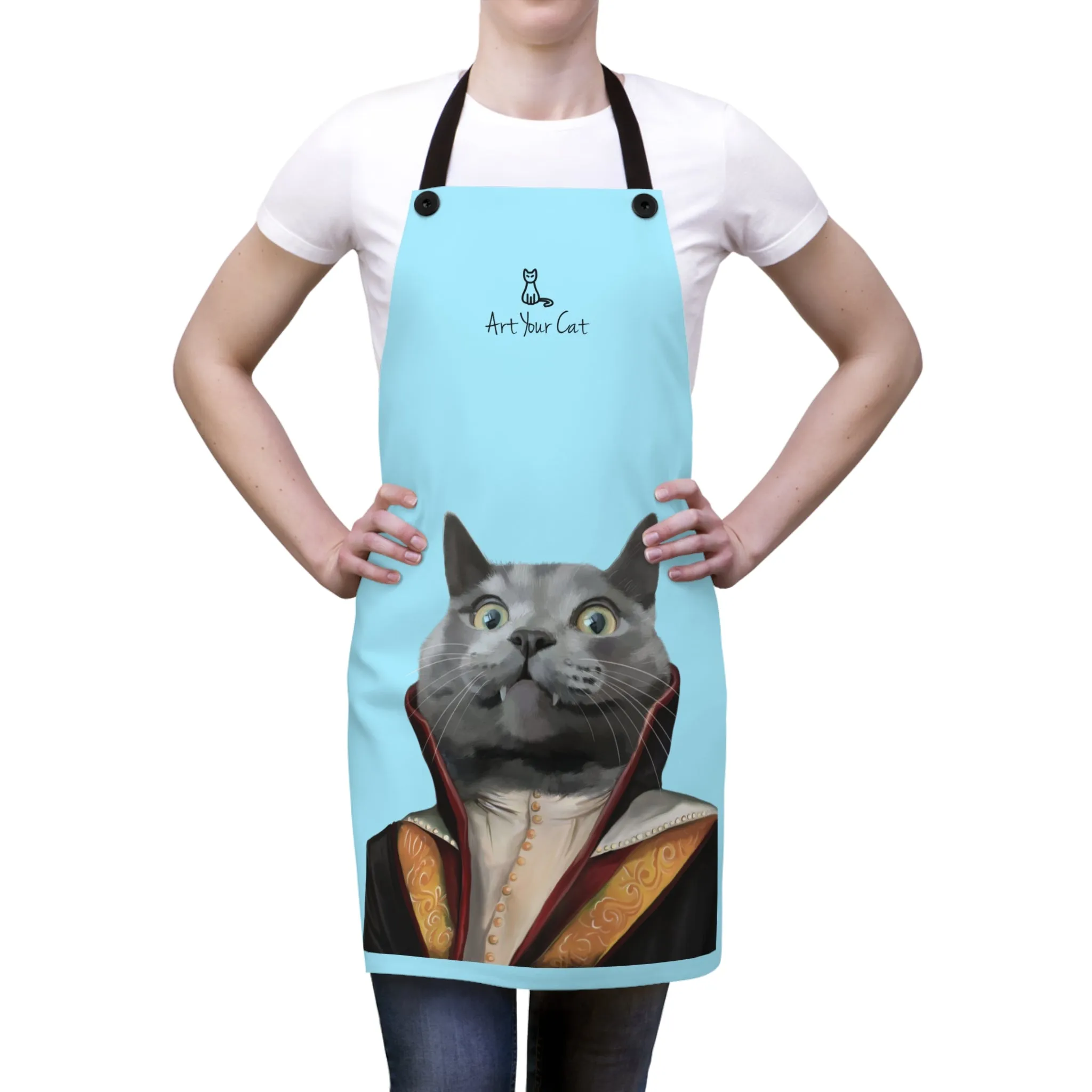 Custom Cat Apron - The Vampire