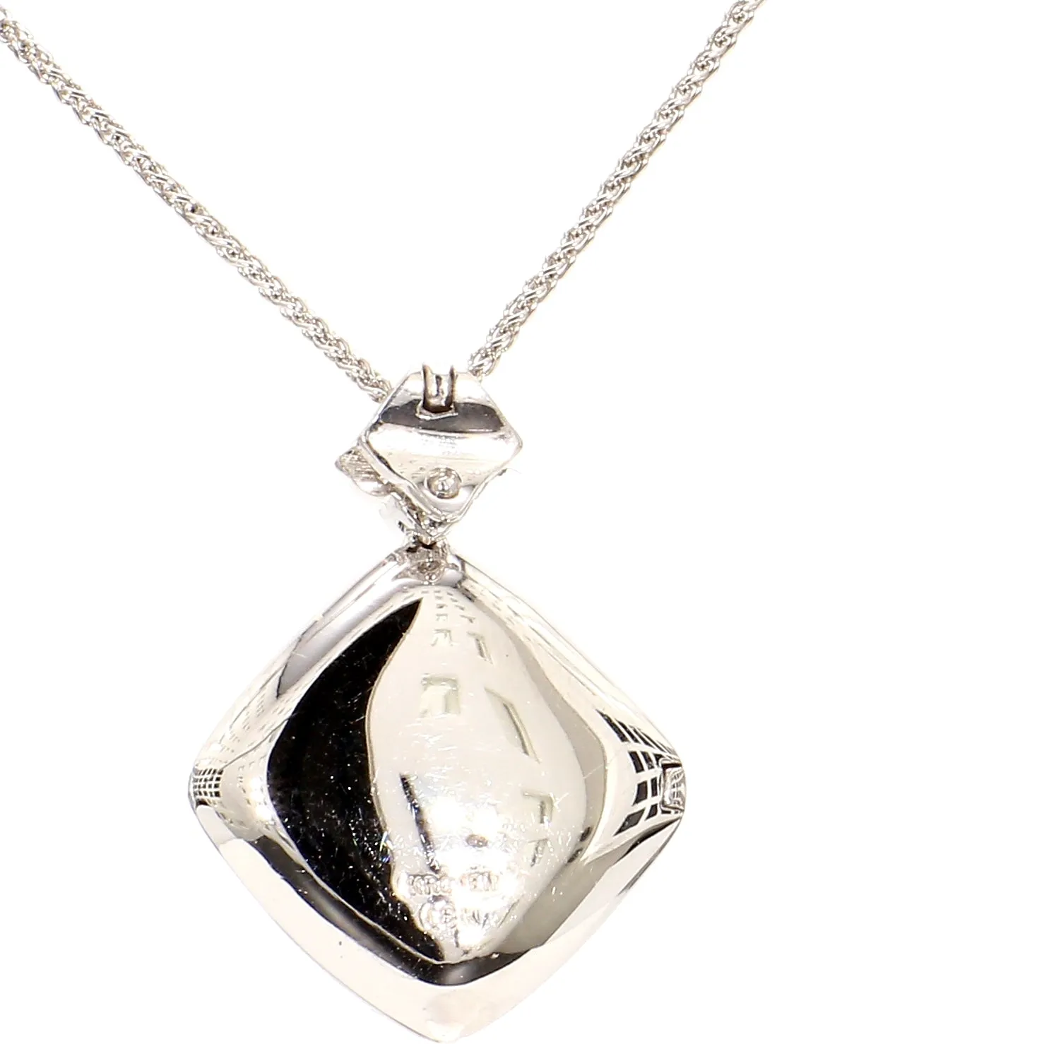 Diamond Encrusted Locket Necklace