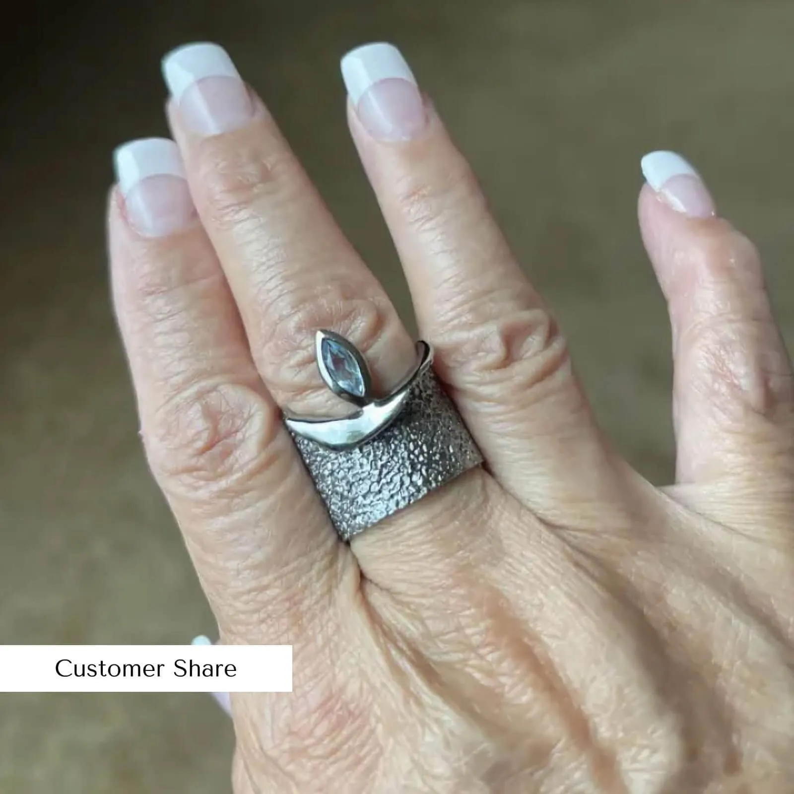 Eartha Blue Topaz Ring
