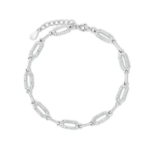 Elegant Zircon Link Bracelet
