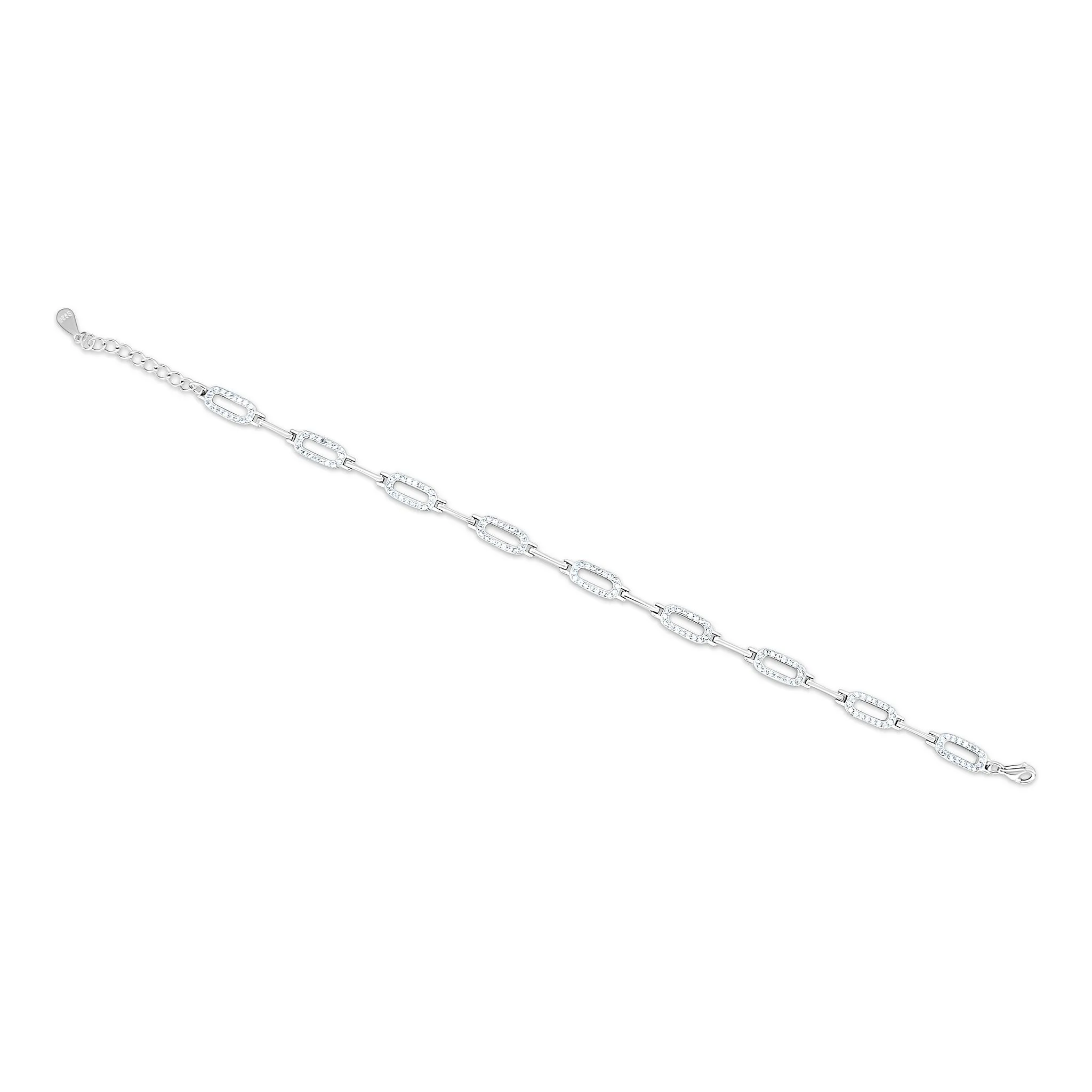 Elegant Zircon Link Bracelet