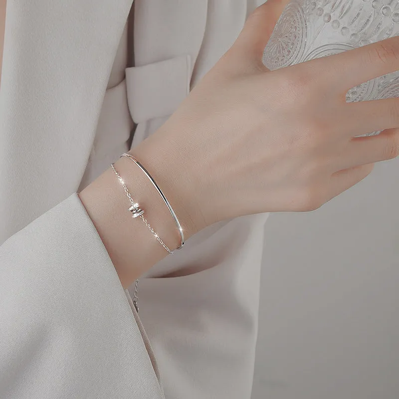Exquisite Small Cylinder Zircon Bracelet Hand Jewelry