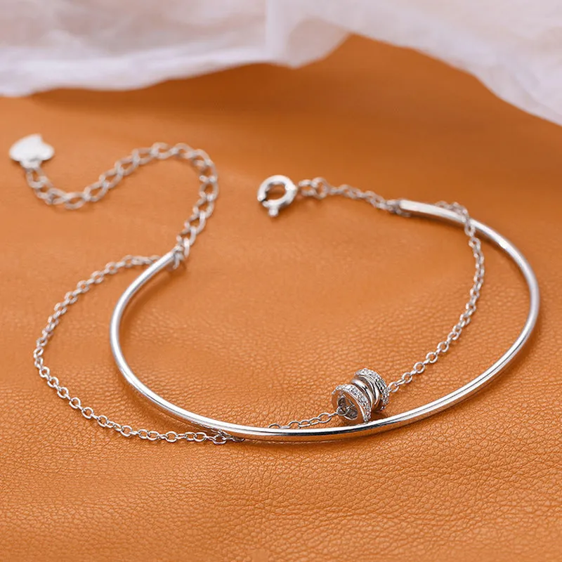 Exquisite Small Cylinder Zircon Bracelet Hand Jewelry