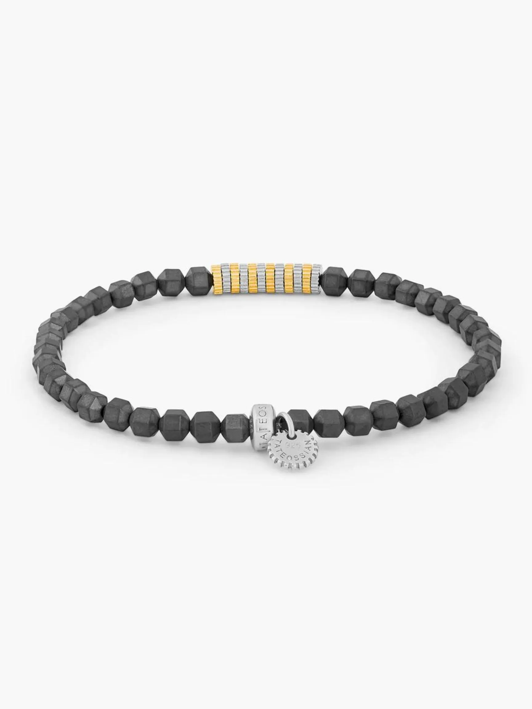 Gear Bracelet | Icosahedron Hematite