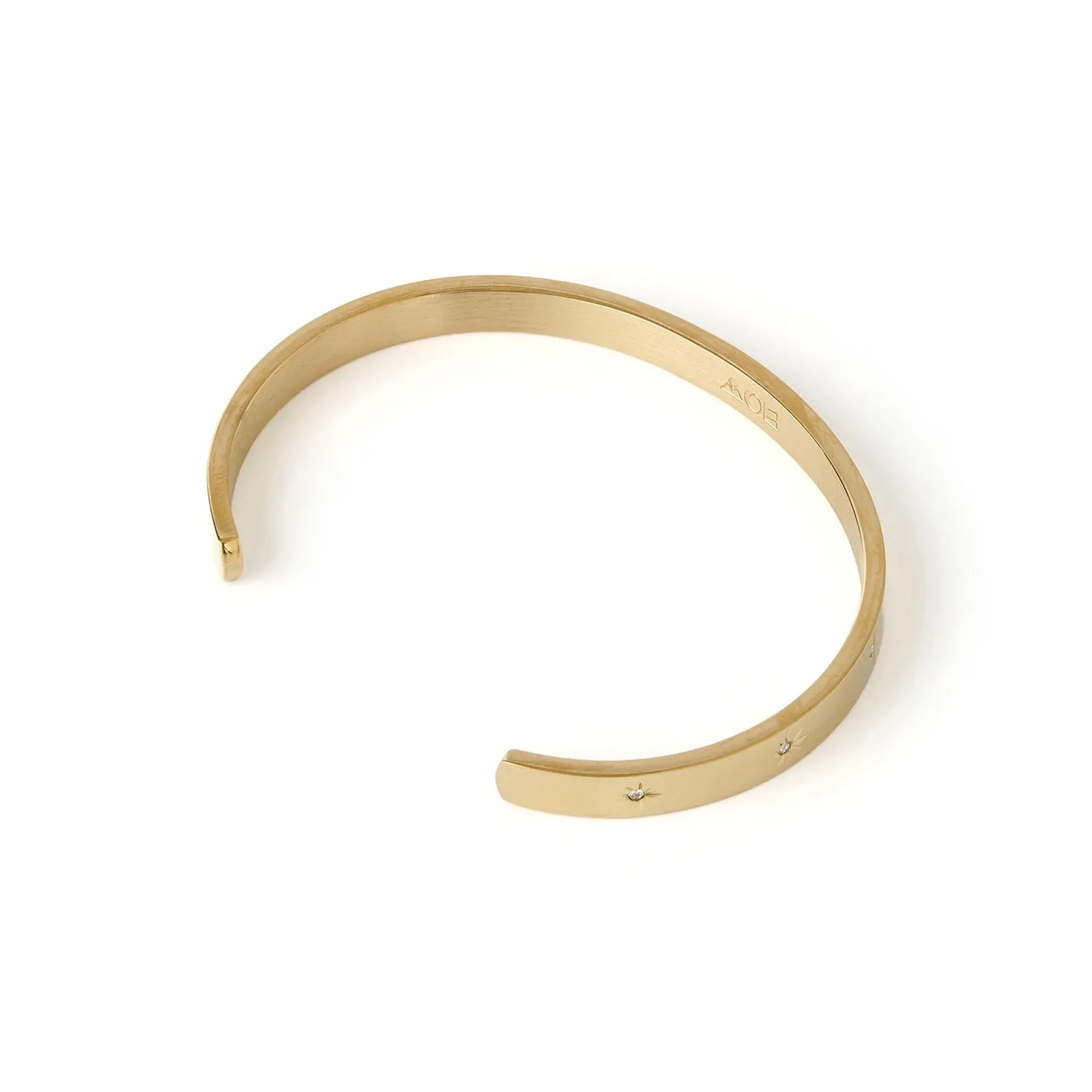 Gemma Gold Cuff Bracelet