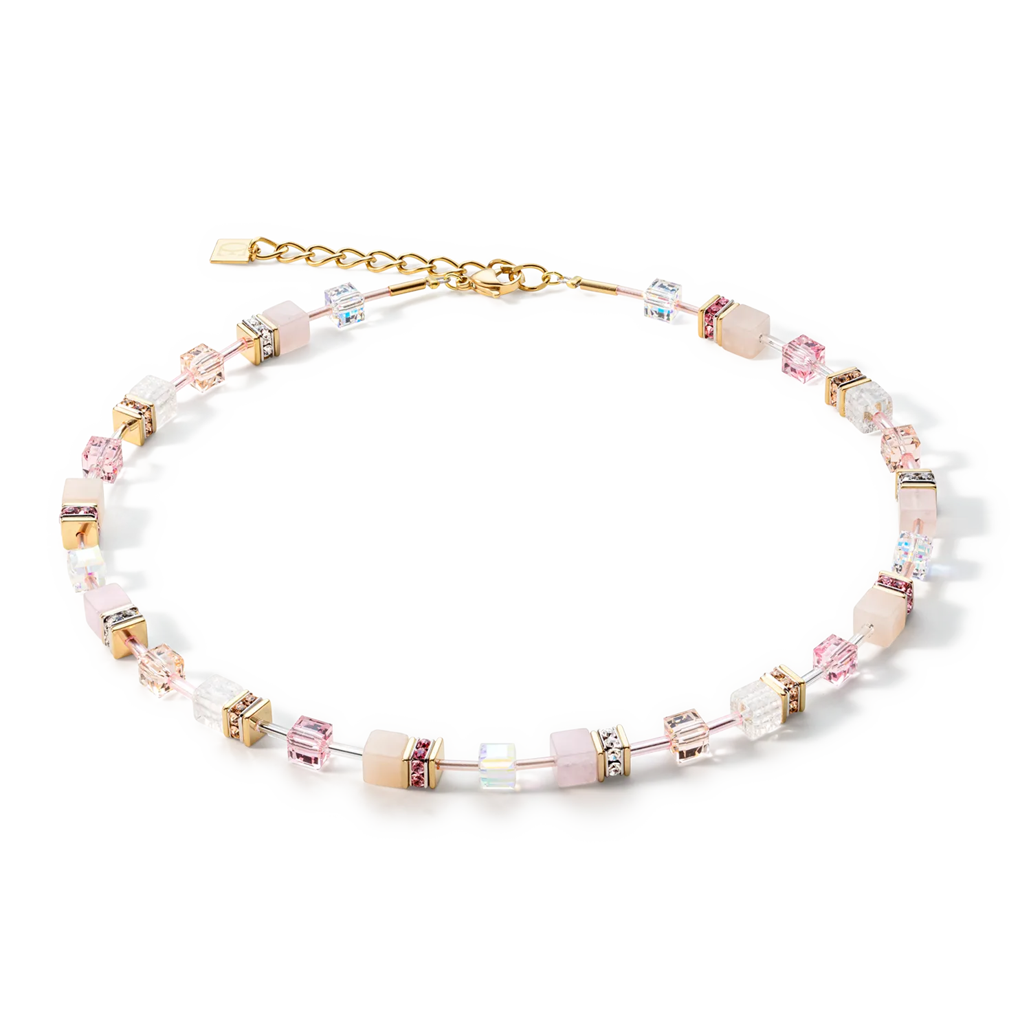 GeoCUBE® Iconic Precious necklace light rose